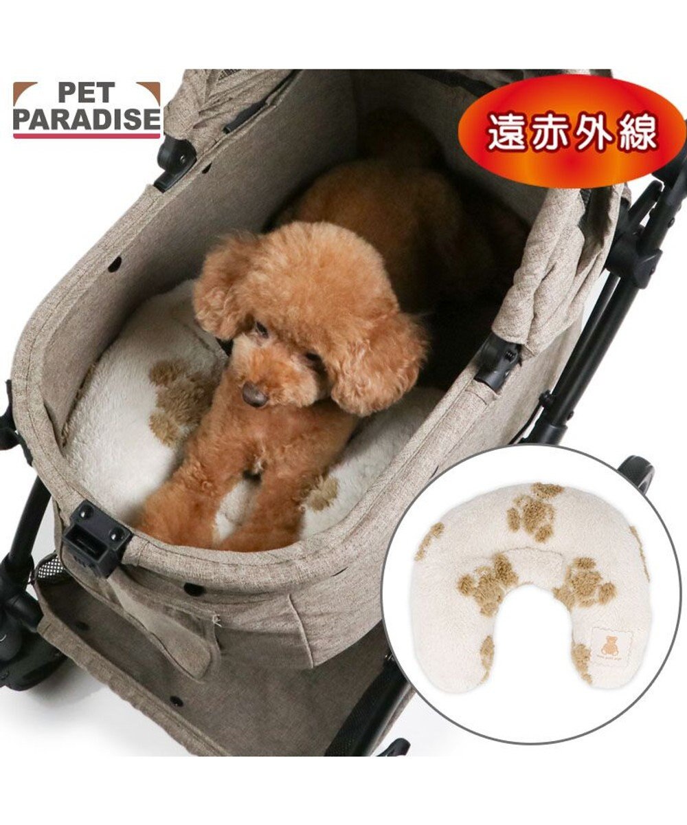 PET PARADISE ペットパラダイス くまちゃん織り 遠赤外線 ボアピロー 
