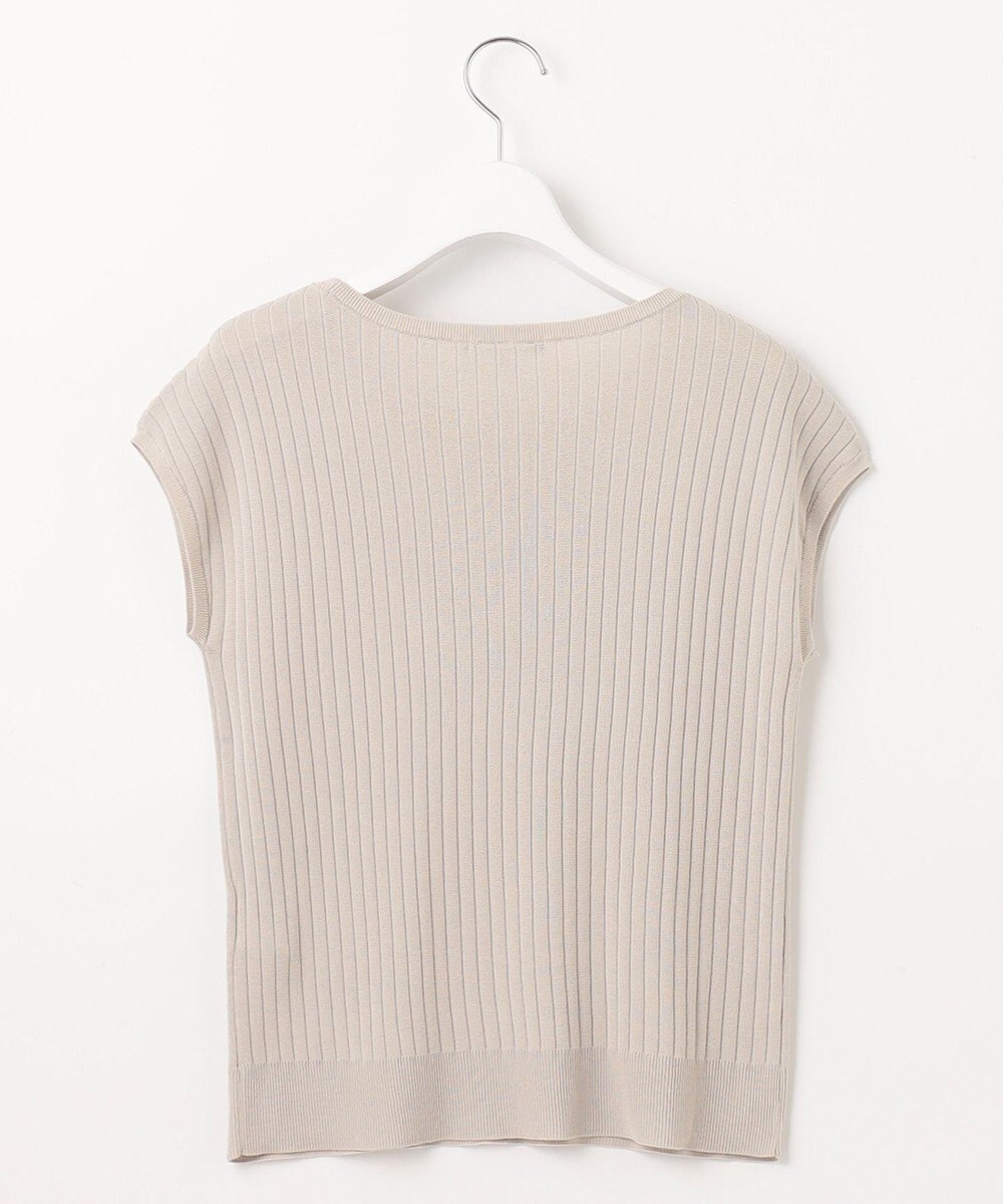 自由区 S 【アンサンブル対応・洗える】ハイツイストコットンアセテートフレンチスリーブ ニット 