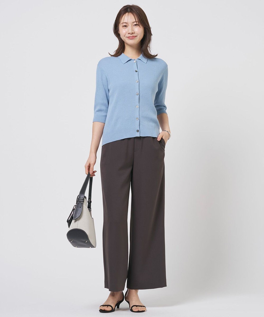 J.PRESS LADIES S LINEN COTTON ポロ ニット 