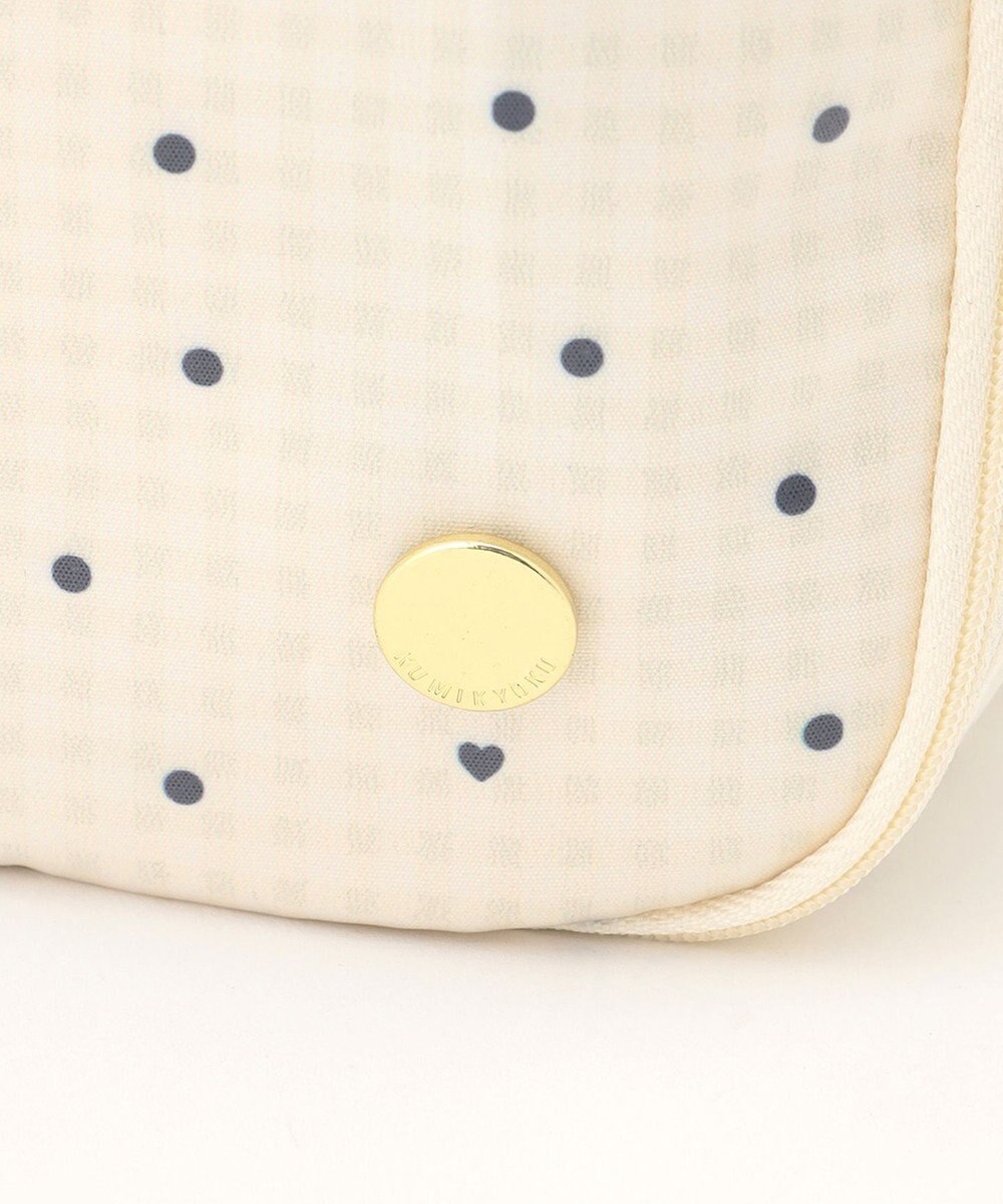 組曲 KIDS gingham K heart トラベルバッグL 