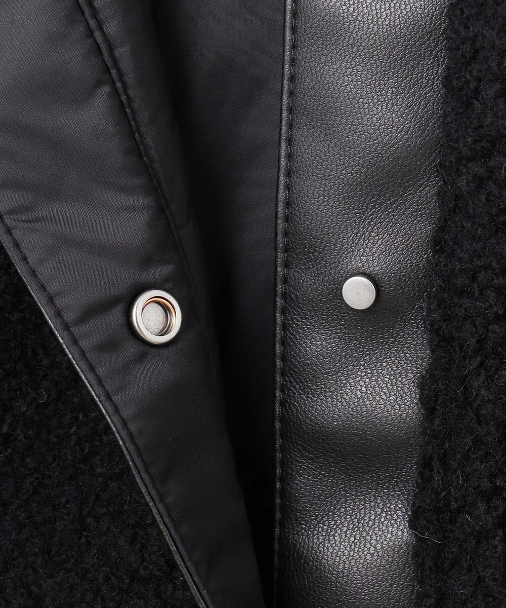 ICB 【リバーシブル着用可能】 ウールパイルキルト ミドル丈コート 