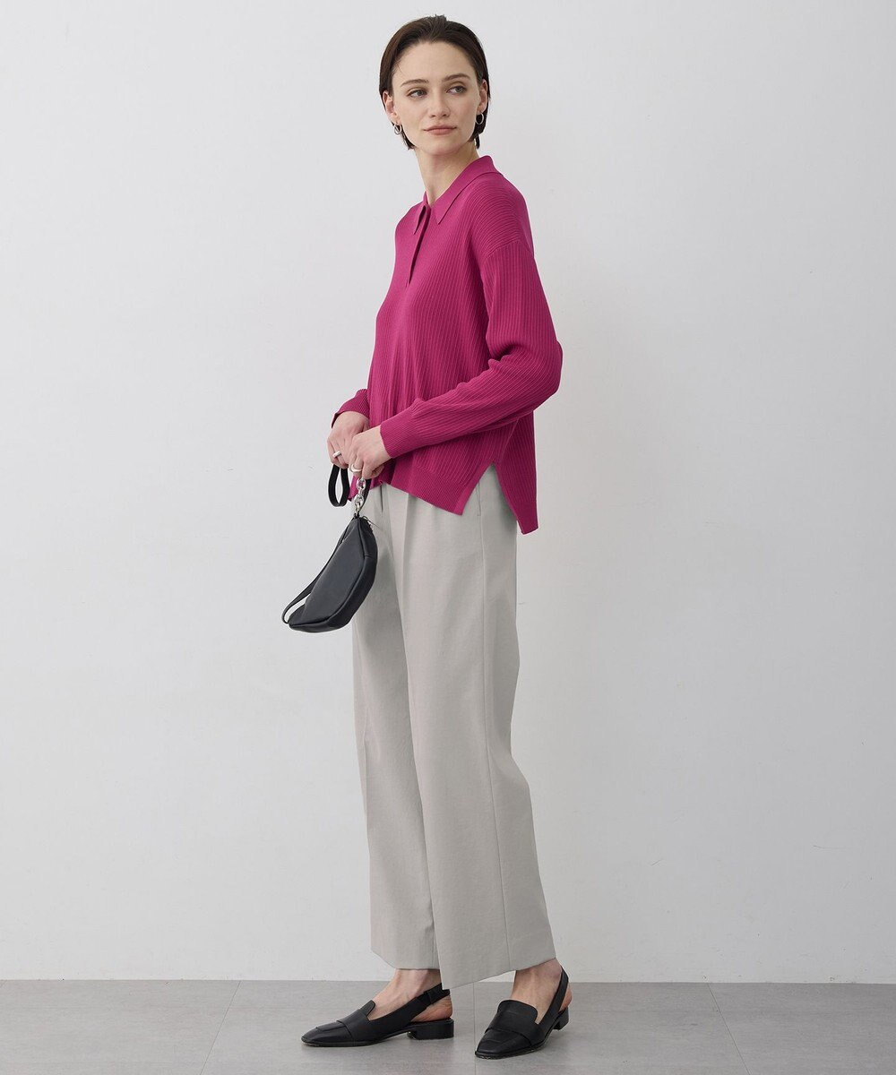 ICB L マーセライズコットンポロ ニット 