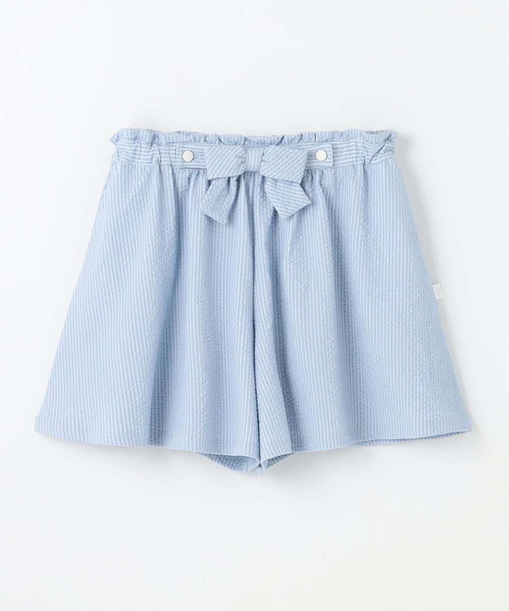 組曲 KIDS 【150-160㎝】サッカーストライプ キュロット 