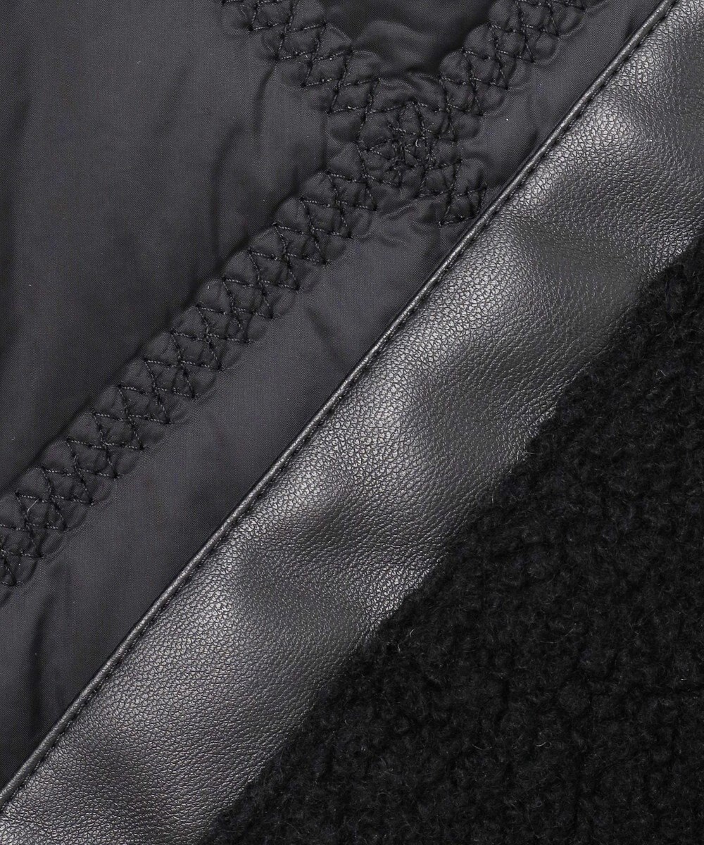 ICB 【リバーシブル着用可能】 ウールパイルキルト ミドル丈コート 