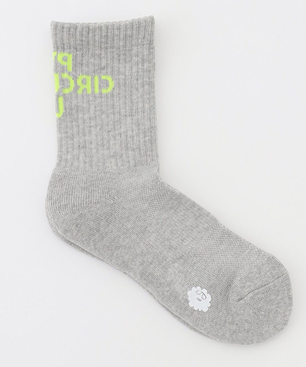 PW CIRCULUS 【WOMEN】【土踏まずをサポート】ロゴ ミドルソックス 