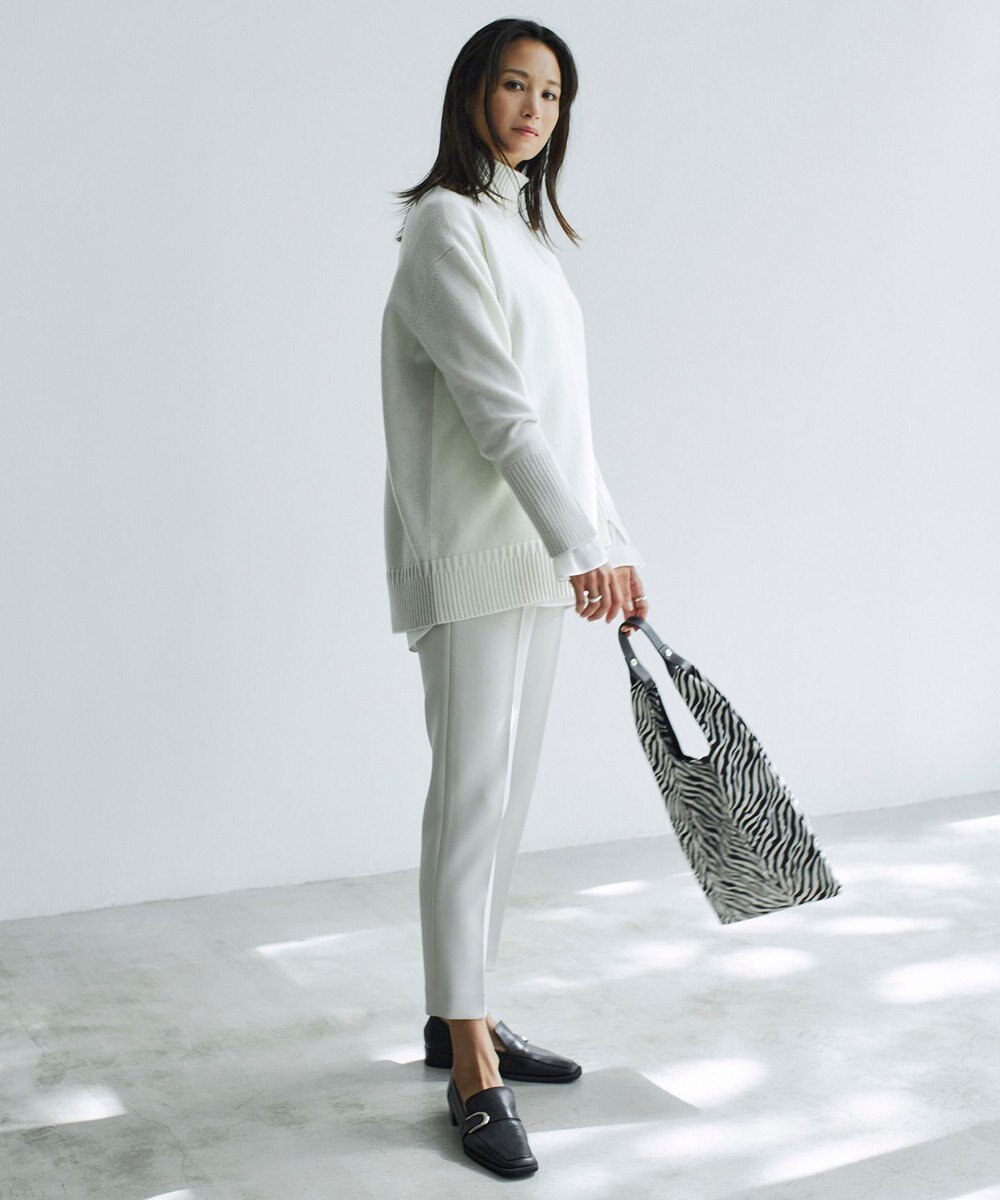 ICB L 【洗える】 トリアセコットンタイプライター シャツブラウス 