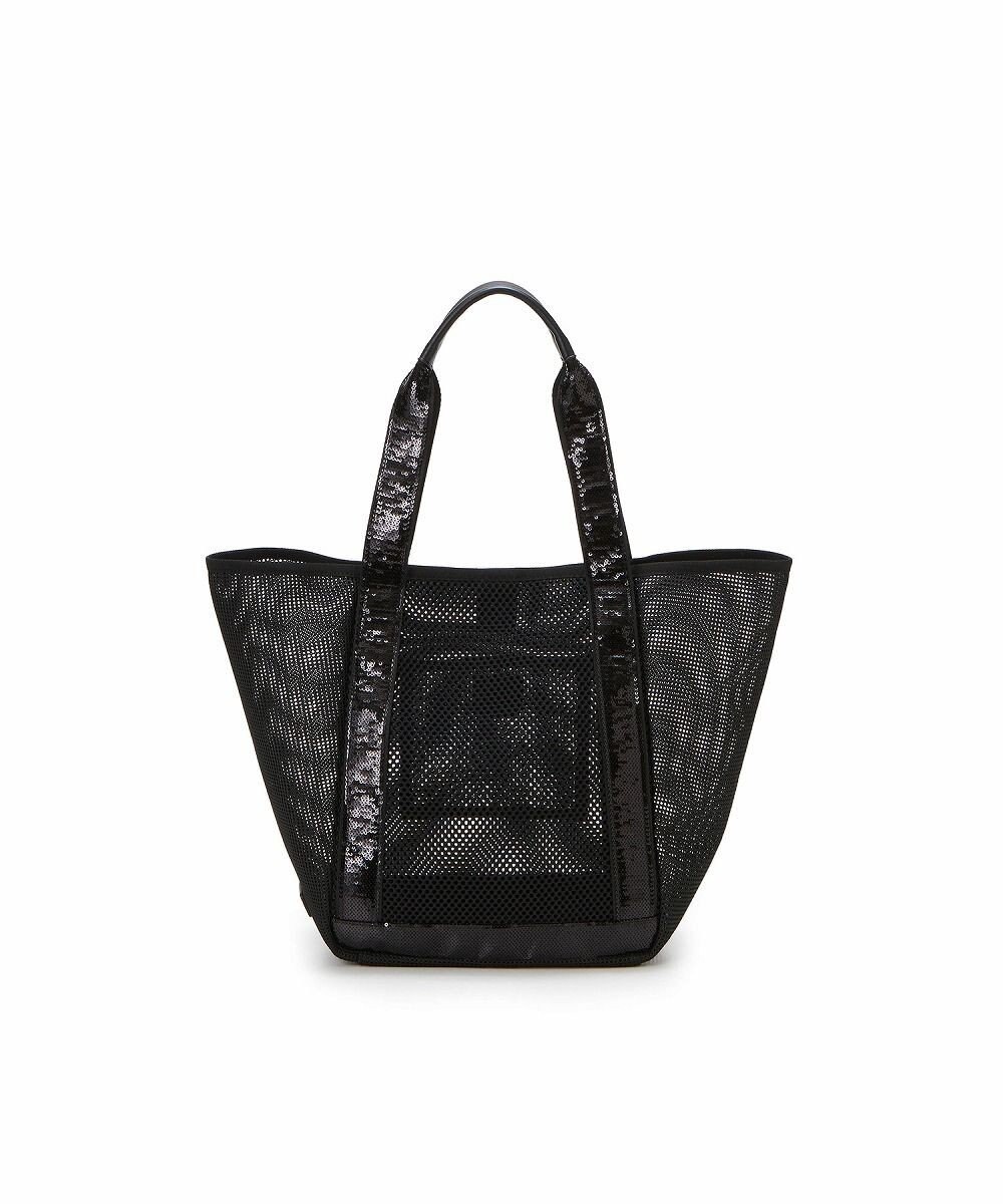 TOPKAPI 【TREASURE TOPKAPI】スパンコール ハンドル メッシュ トート バッグ 