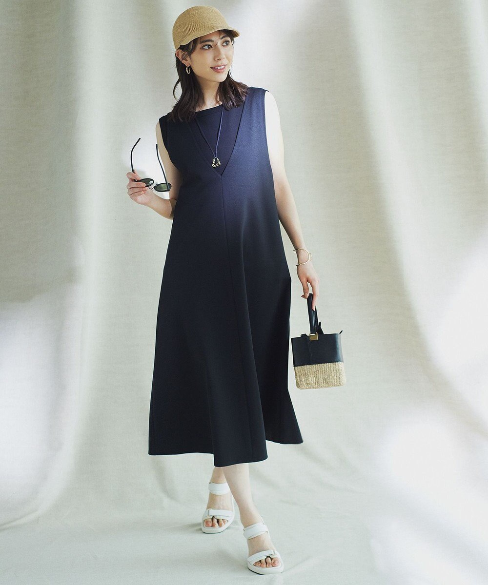 23区 【WEB限定】ロマネポンチジャージー ジャンパースカート 