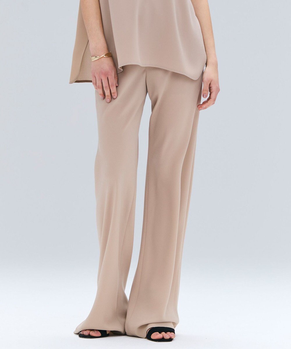 BEIGE， 【洗える・STORY 10月号掲載】FLEUR / ウエストゴムイージーワイドパンツ 