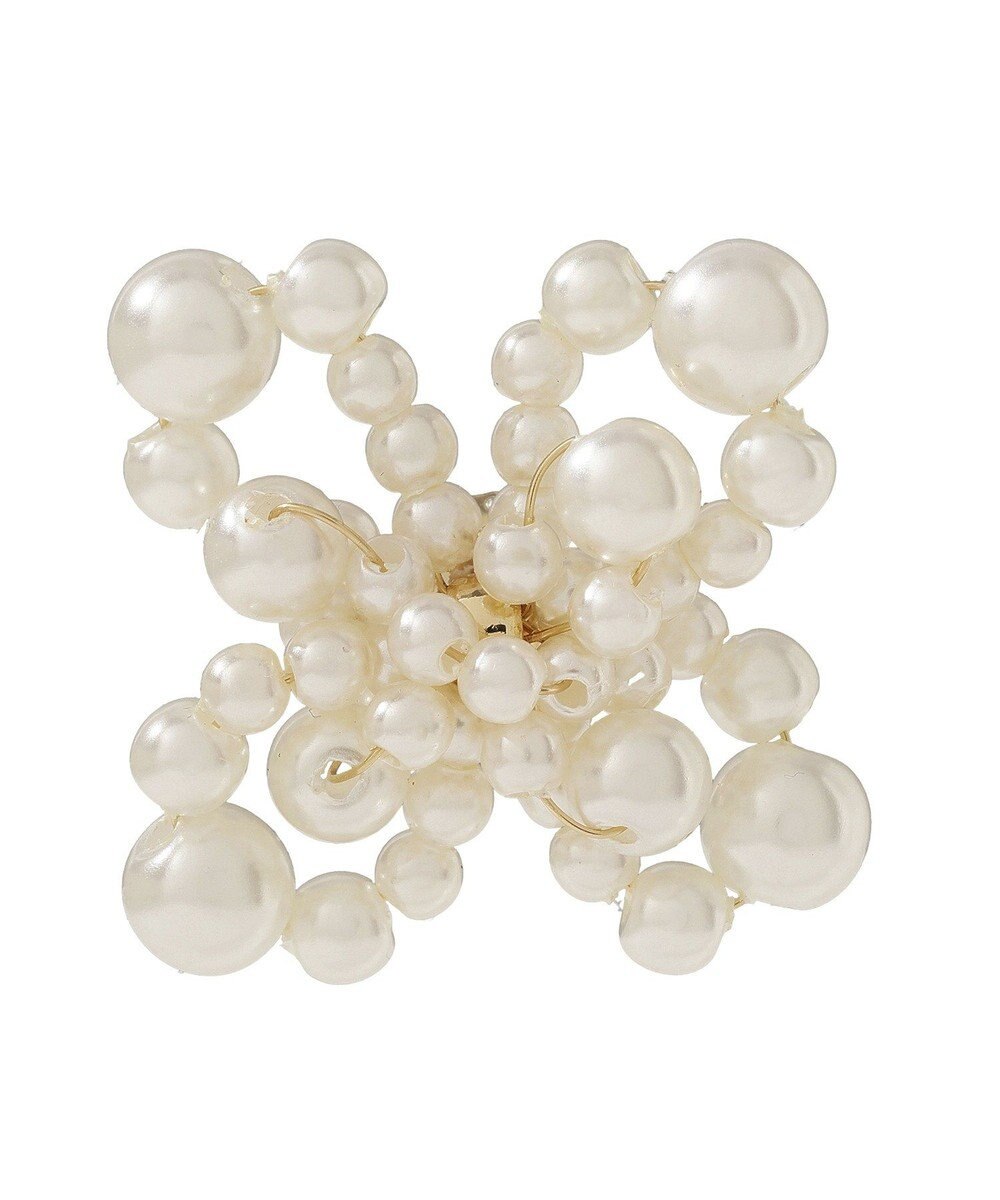 earth music&ecology パールフラワーピアス 