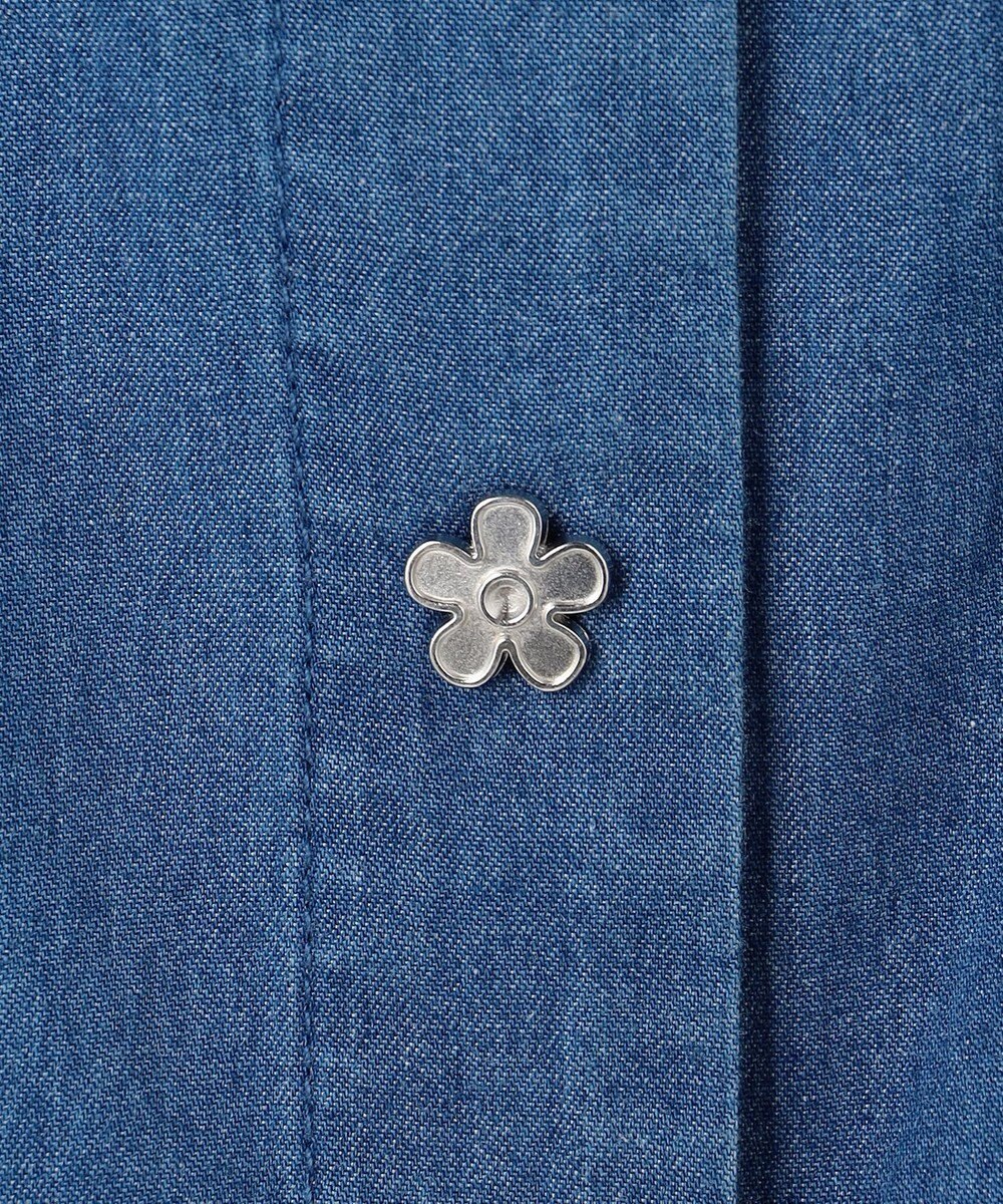 組曲 KIDS 【150-160㎝】 フラワーボタンデニムジャケット 