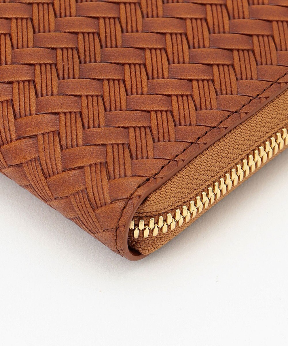 JOSEPH ABBOUD 【長財布】カウレザー エンボスメッシュ 