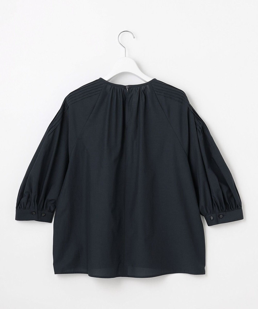 自由区 【カタログ掲載】シアーソフトシャンブレークロップド丈 ブラウス 
