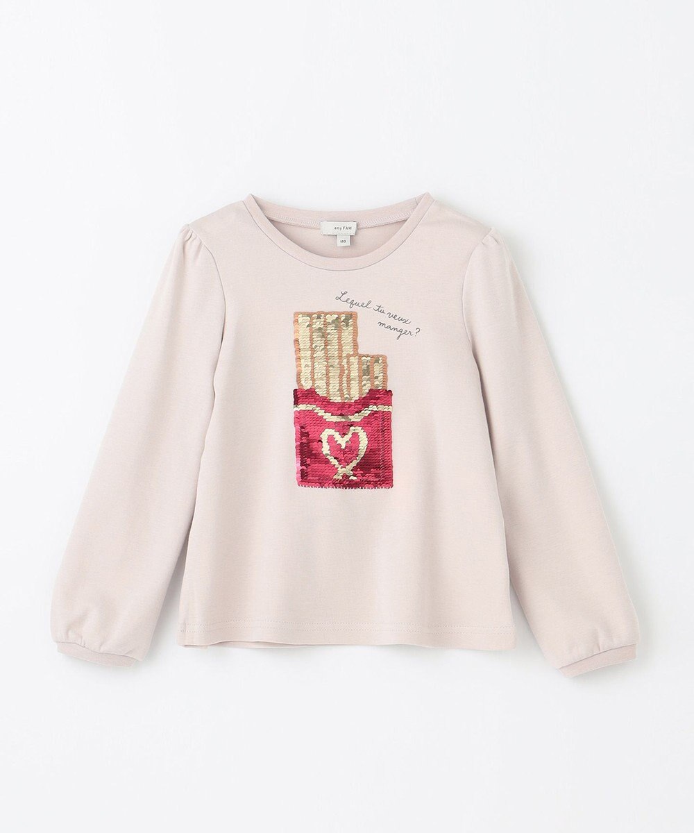 ANY KIDS ミラクルスパンコール 長袖 Tシャツ 