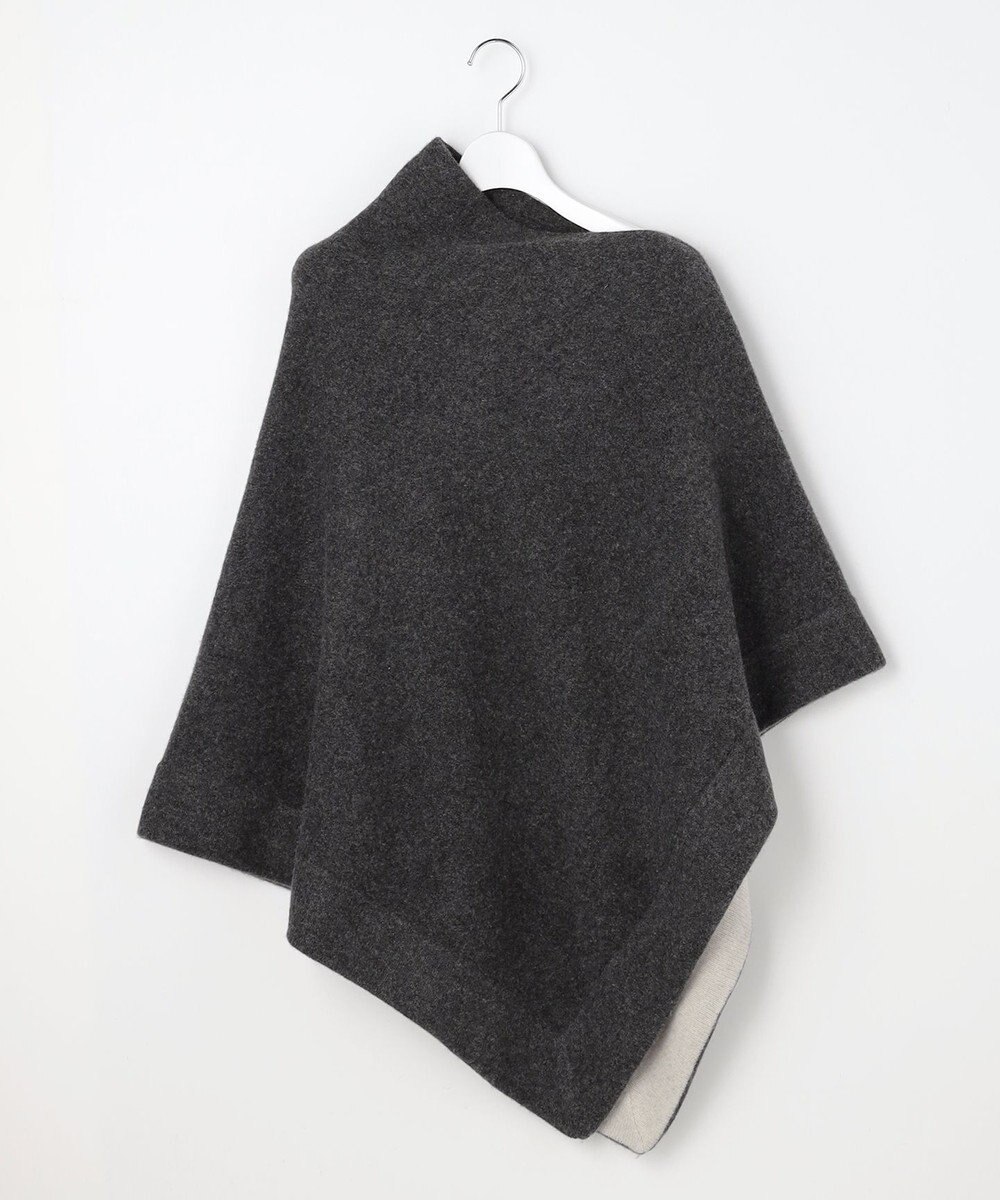 自由区 【カタログ掲載】ボイルドウール ポンチョ 