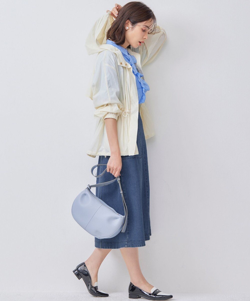 組曲 【撥水・WEB限定】ギャザーフード パッカブルブルゾン 