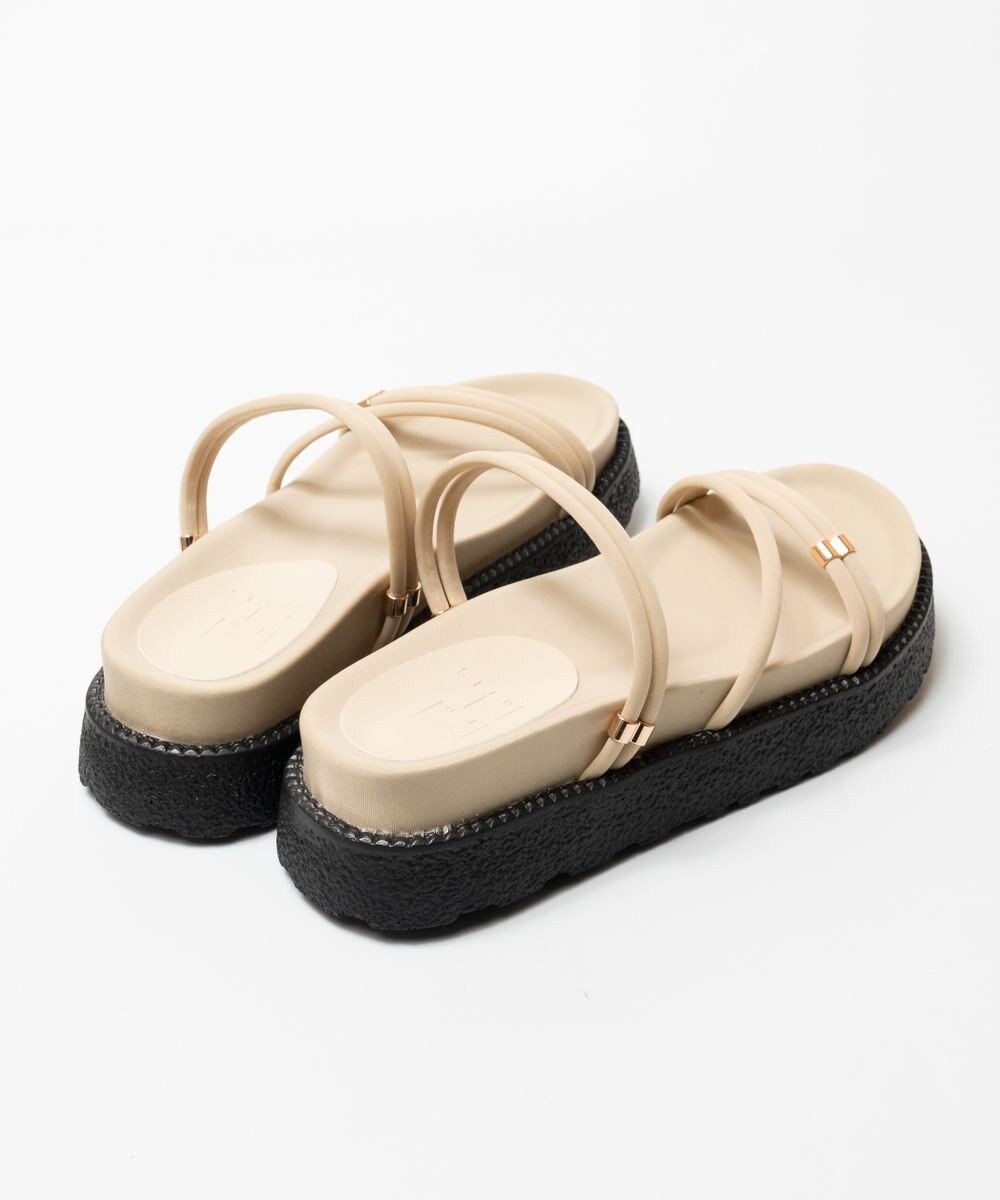 BONTRE 【MIONOTIS/ミオノティス】ナローベルト厚底2WAYサンダル /626B 