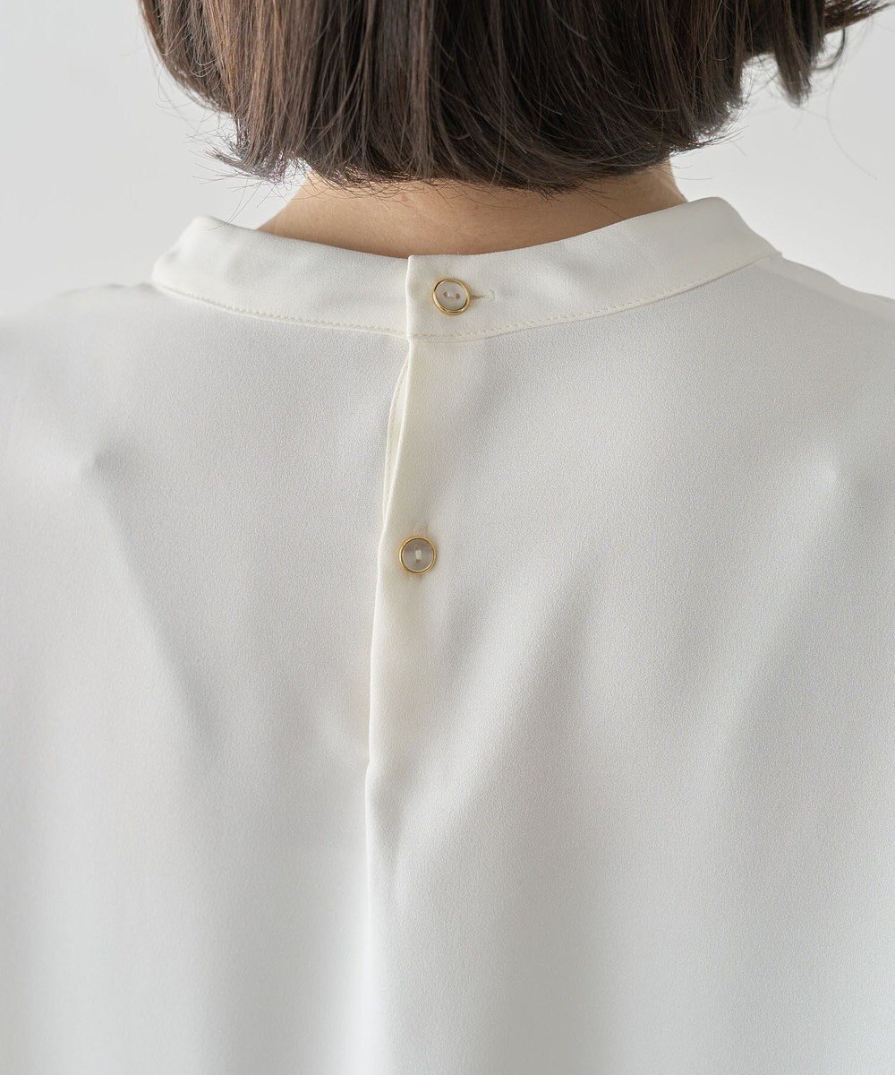 Green Parks Ｏ．袖プリーツブラウス 