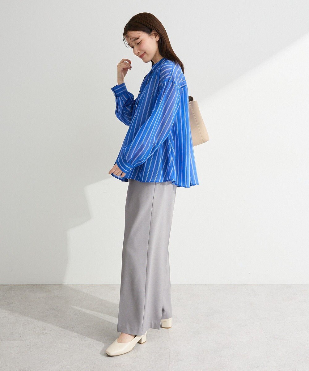 Green Parks フレアラインスキッパーブラウス 