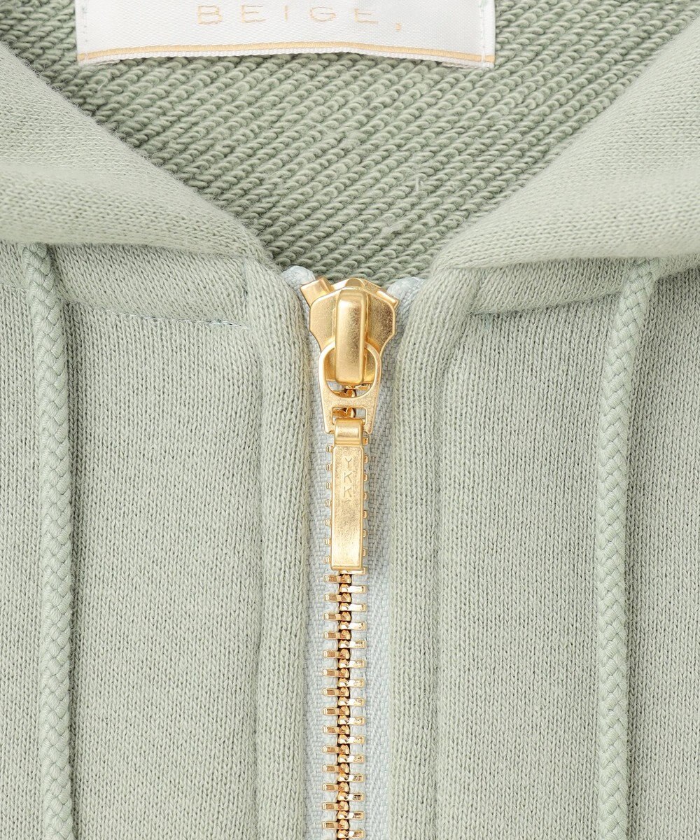 BEIGE， 【BEIGE,ecru/WEB限定・洗える】LOOP BACK / オーバサイズコットンパーカー 