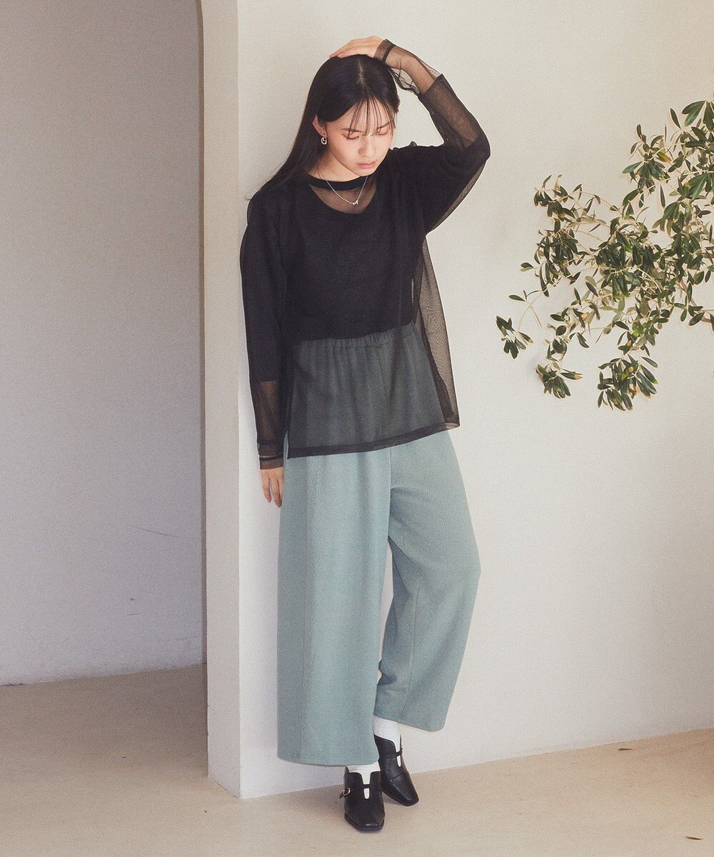 earth music&ecology シアールーズニットプルオーバー 