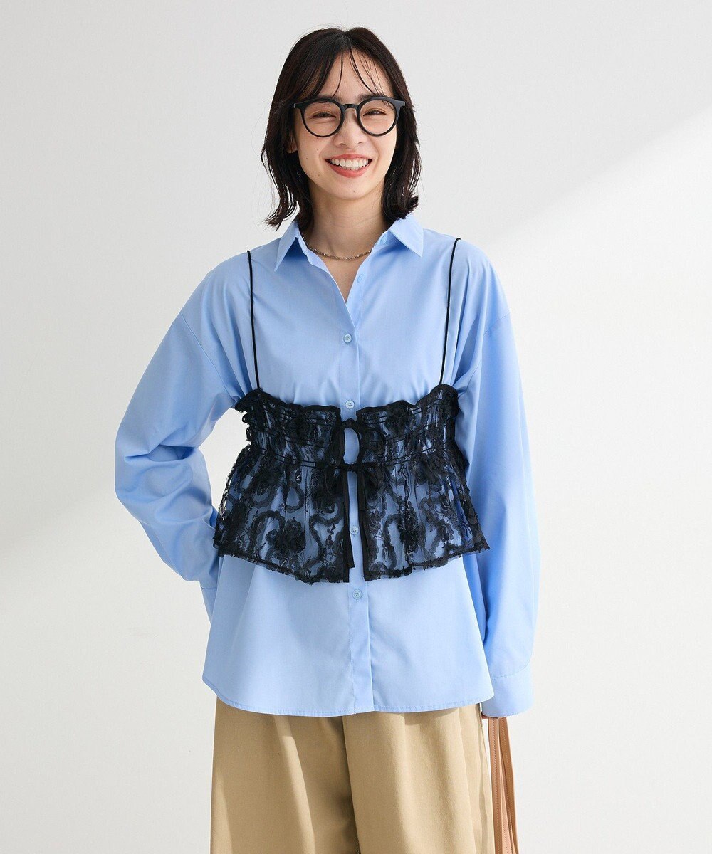 Green Parks ＳＥＴ２点シャツ＋レースビスチェ 