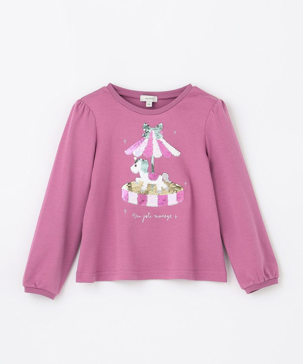 ANY KIDS ミラクルスパンコール 長袖 Tシャツ 