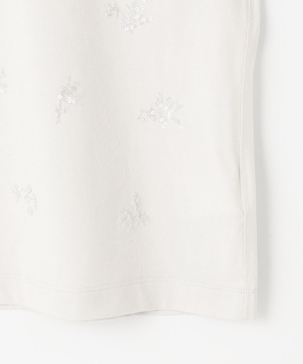 J.PRESS LADIES 【洗える】スパンコール Ｔシャツ 