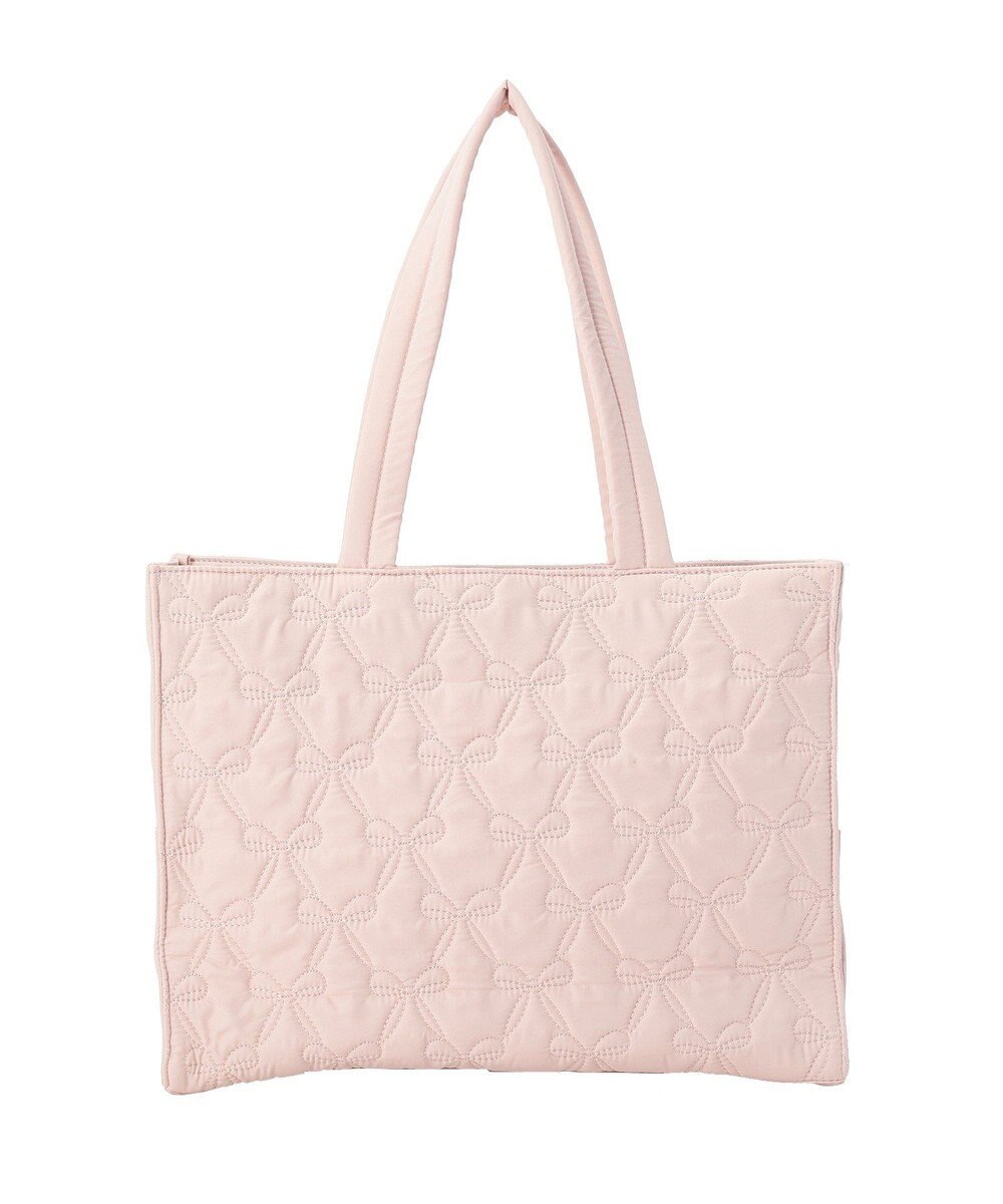 Maison de FLEUR 撥水加工リボンキルティングトートバッグ 