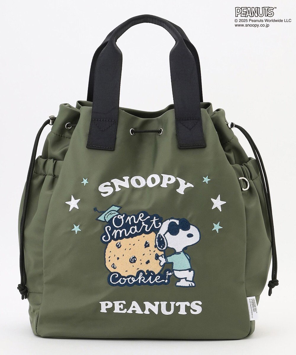 Y'SACCS SNOOPYデザイン 2way巾着トート(クッキー） 