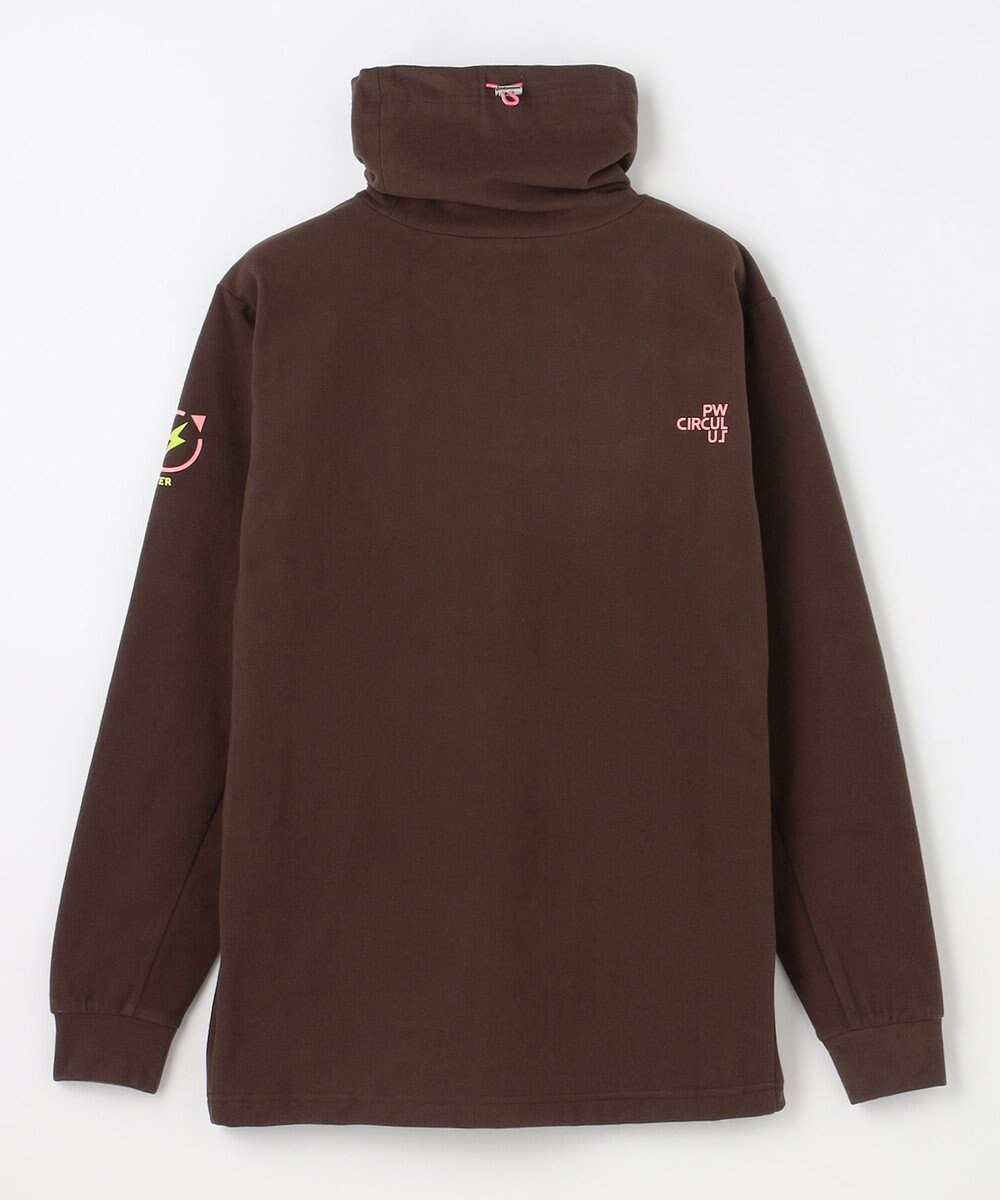 PW CIRCULUS 【起毛素材であたたか】【MEN】スピンドル付 両面起毛タートルネック ゴルフ 