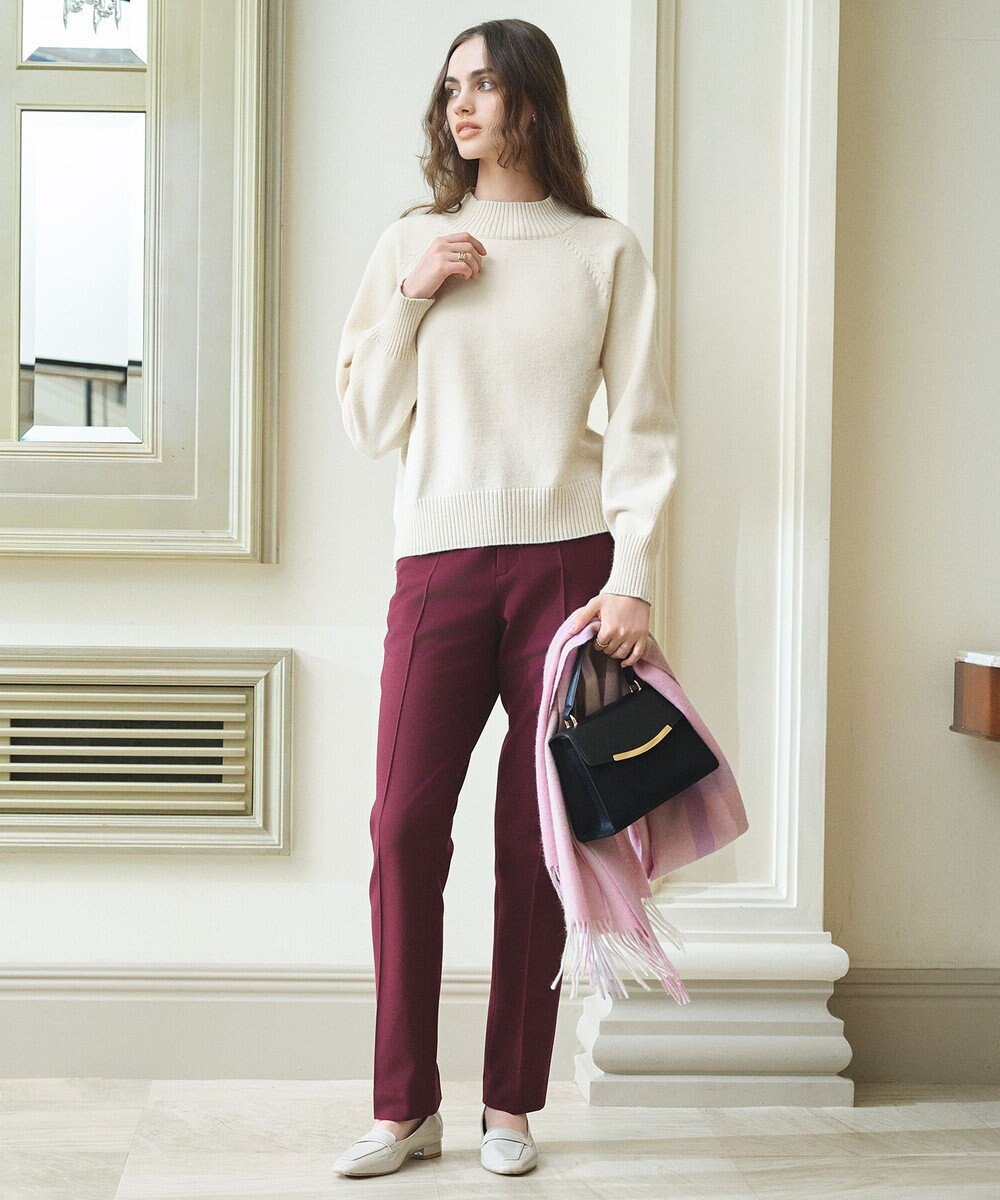 ANY SIS ビューティサーモ2WAYストレッチ テーパードパンツ 