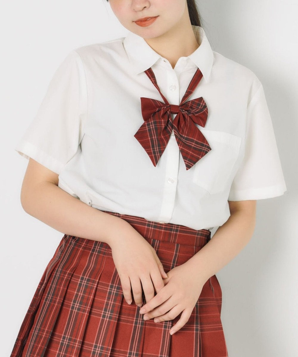WEGO 【SCHOOLITEM】スクールシャツS／S ホワイト
