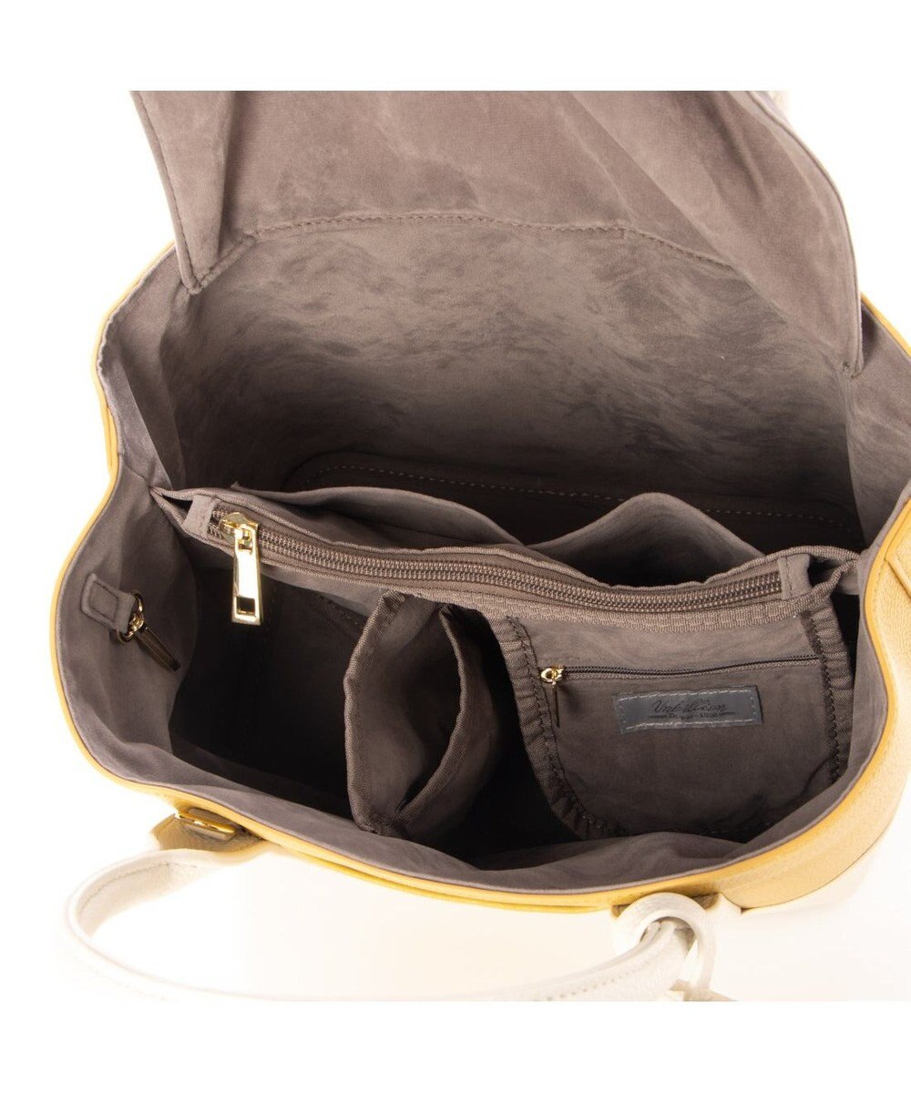 UNBILLION 【テレビ ドラマ着用アイテム】cachecache ショルダー付きパーテーション合成皮革トート 