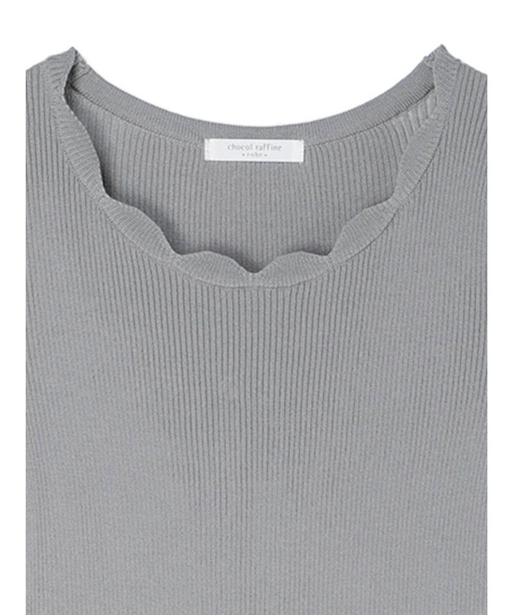 Green Parks リブニットワンピース 