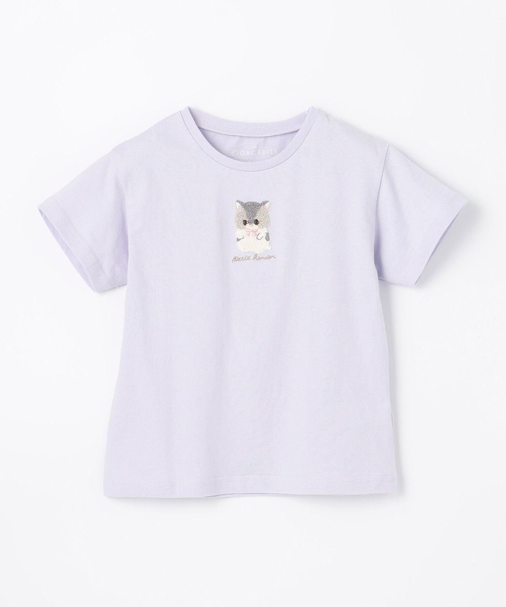 ANY KIDS オーガビッツアニマルサガラ刺繍Ｔシャツ 