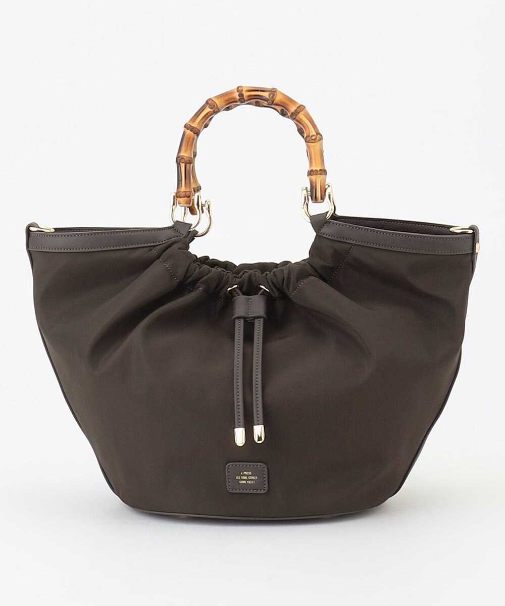 J.PRESS LADIES 【2way】ギャザーバンブー トート バッグ 