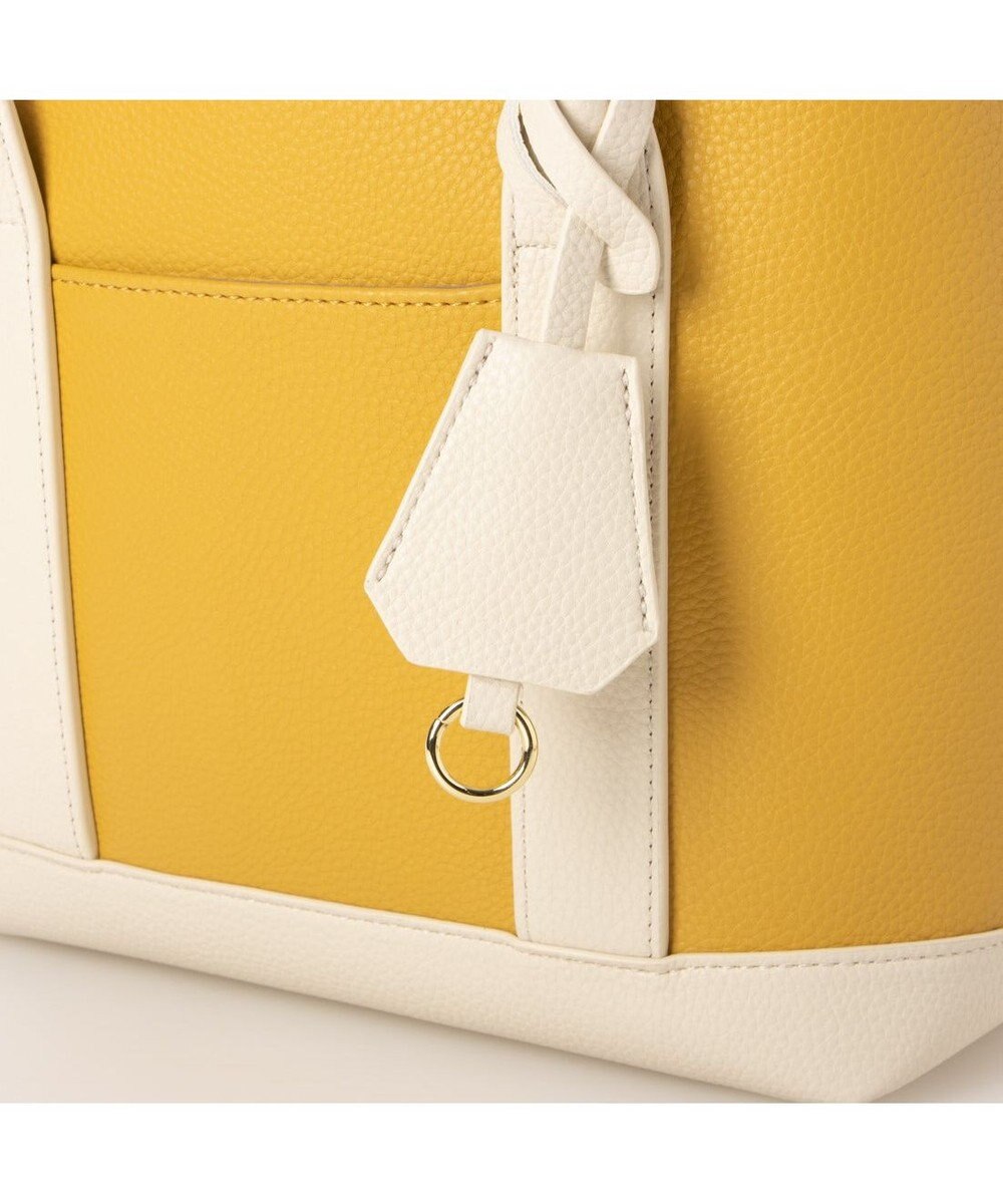 UNBILLION 【テレビ ドラマ着用アイテム】cachecache ショルダー付きパーテーション合成皮革トート 