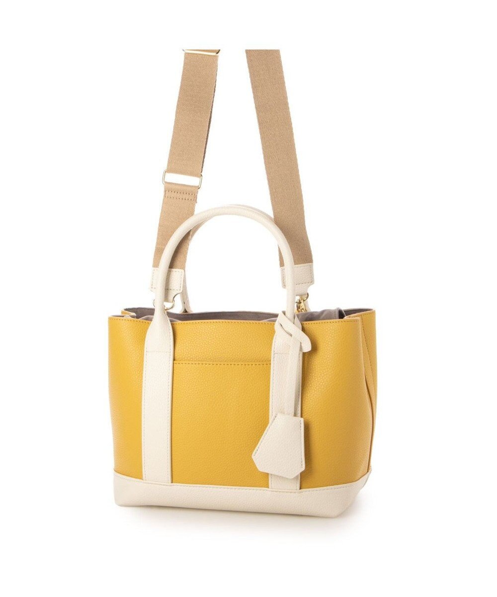 UNBILLION 【テレビ ドラマ着用アイテム】cachecache ショルダー付きパーテーション合成皮革トート 