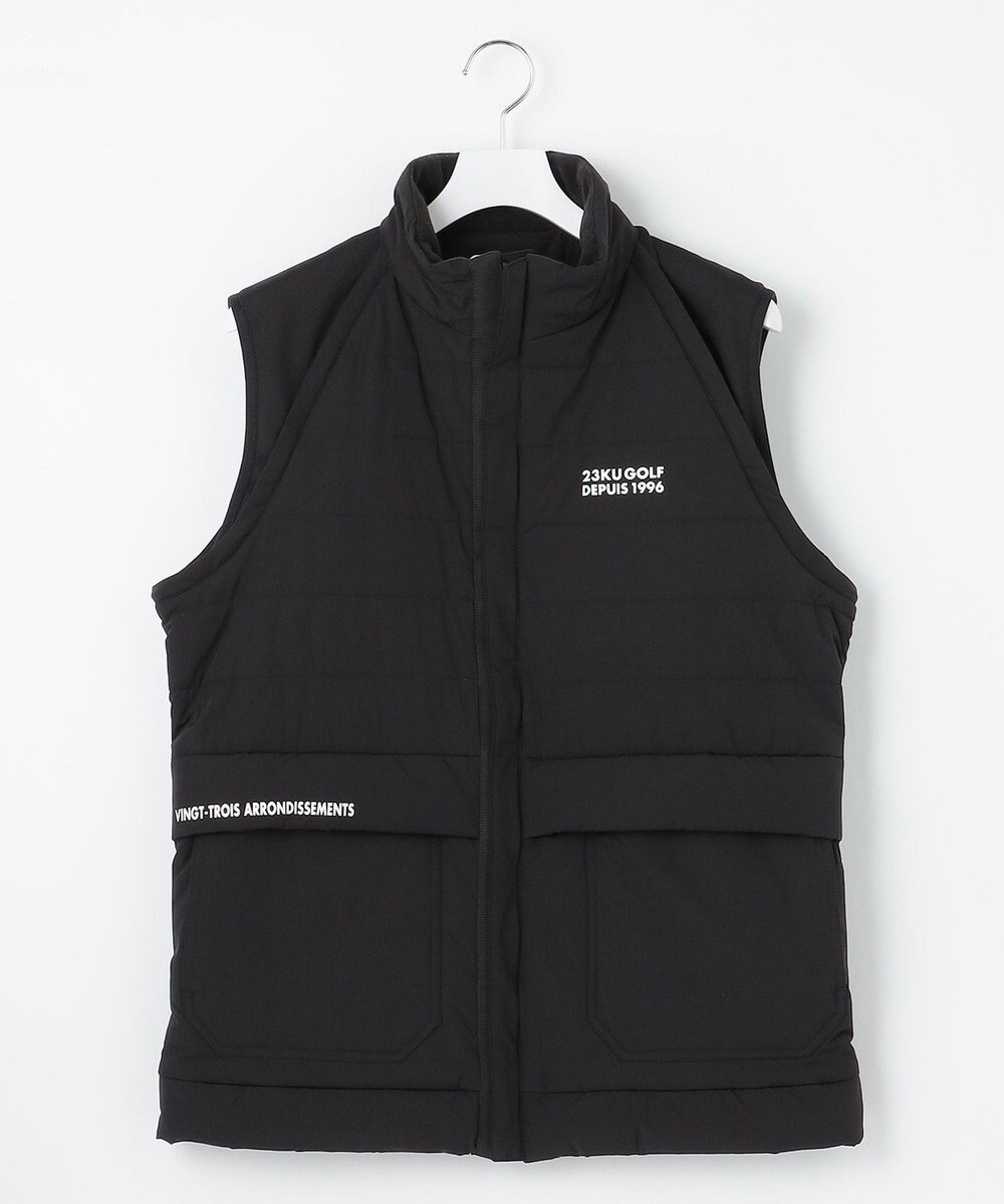 23区GOLF 【MEN/キングサイズ】【防風/撥水/ストレッチ】【袖取り外しで2WAY】キルティング ブルゾン 