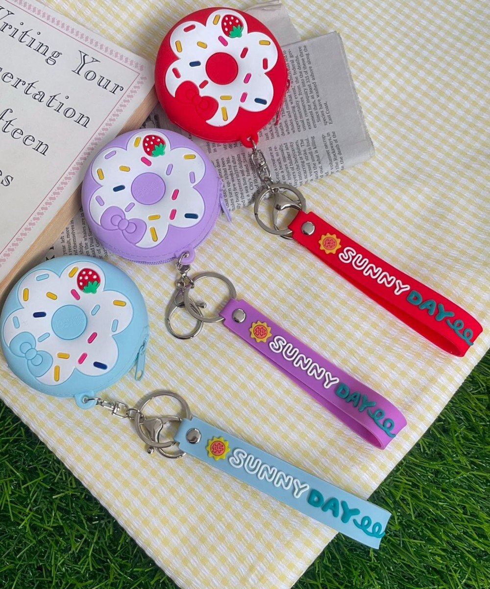 WEGO カラフルドーナツミニポーチ 