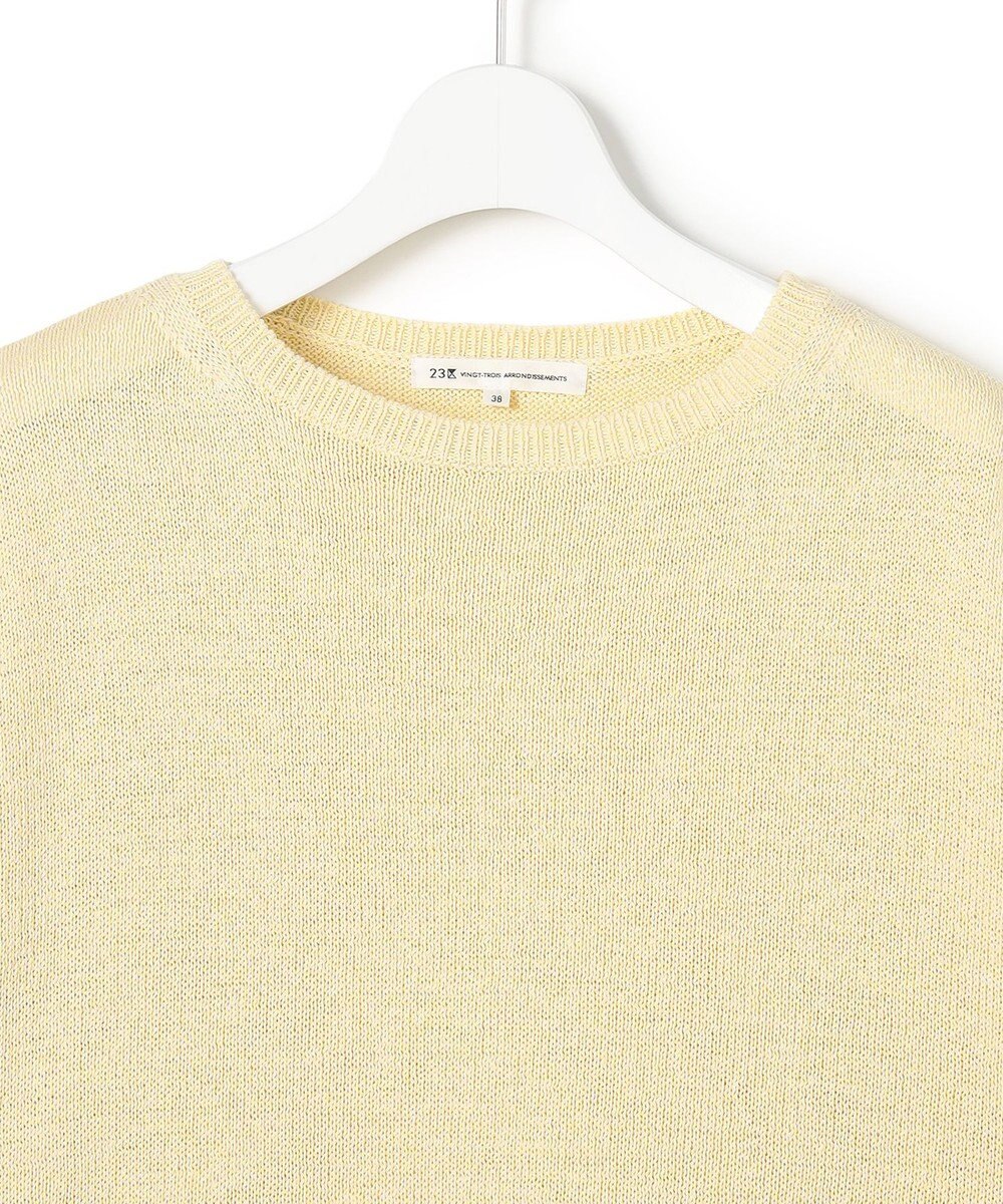 23区 L 【先行予約】コットンギマムリネ チュニック ニット 