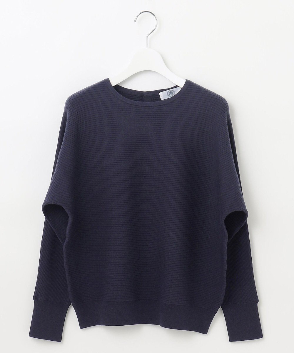 J.PRESS LADIES 【洗える】VIS/PE RIB ドルマンスリーブ ニット 