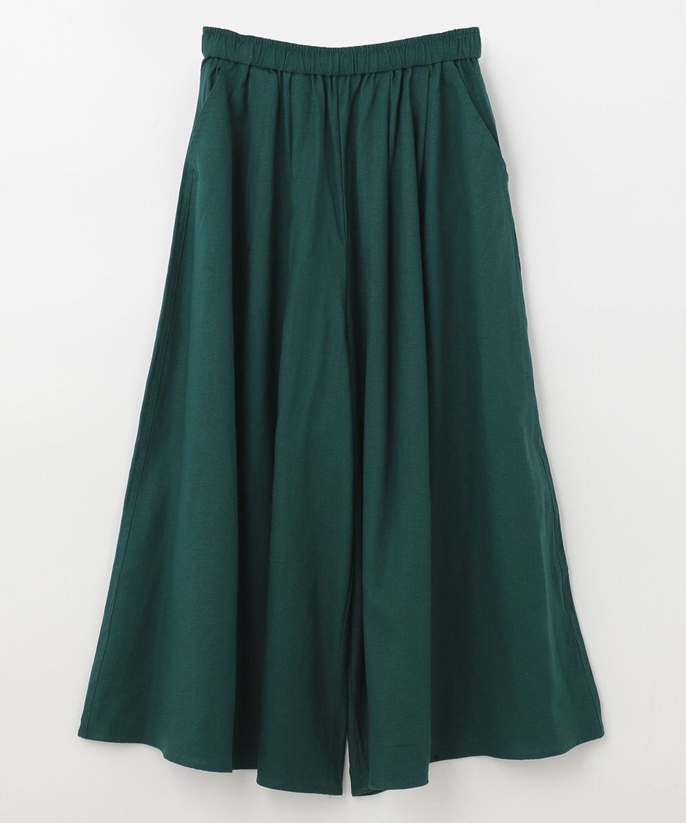 ANY 【接触冷感・UVケア】清涼リネン ガウチョパンツ 