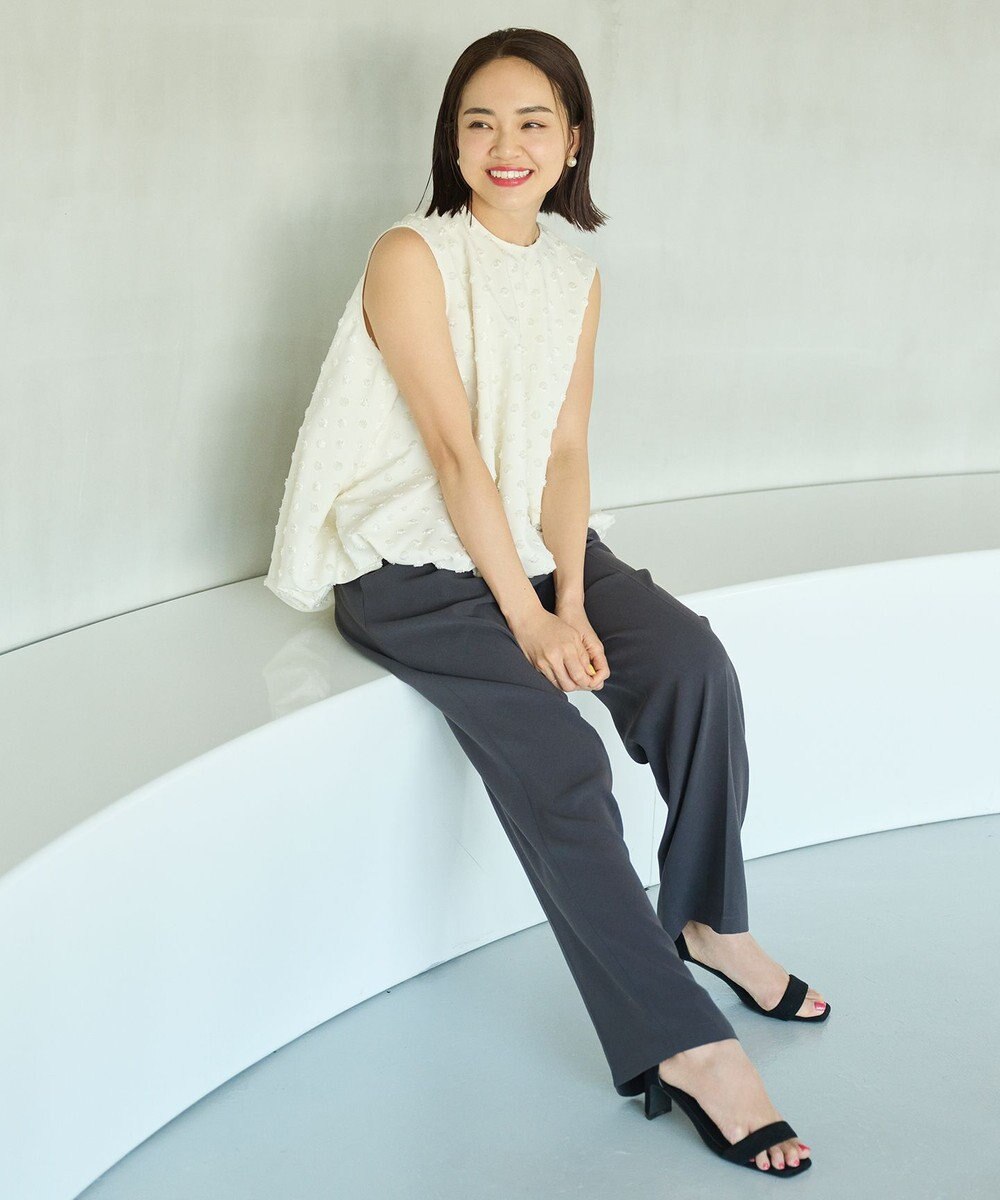 #Newans ジャガードドットバルーンブラウス 