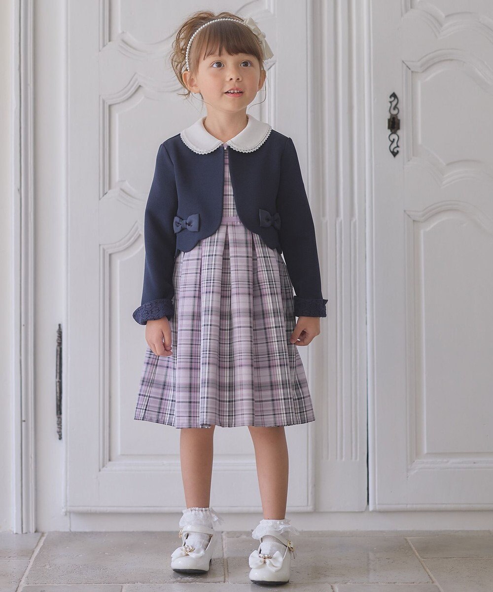 ANY KIDS グログラン リボン ジャケット 