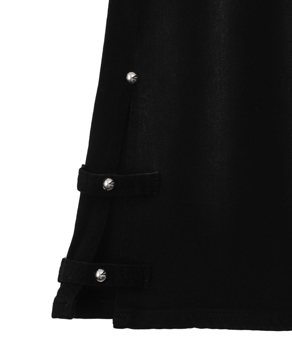 WEGO デザインスリットストレッチフレアデニム 