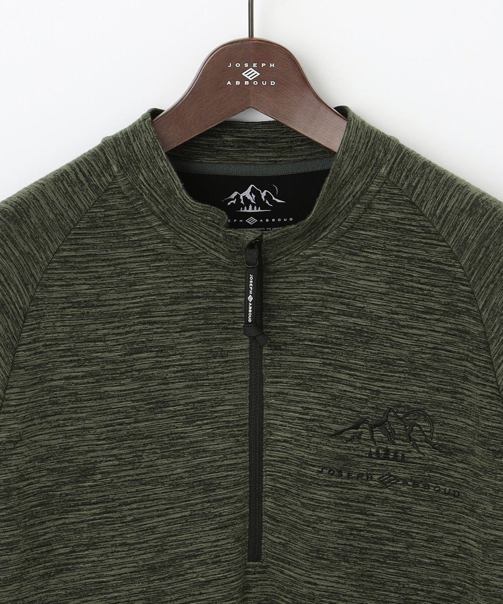 JOSEPH ABBOUD MOUNTAIN 【UNISEX】ランダムスラブリップハーフジップ 