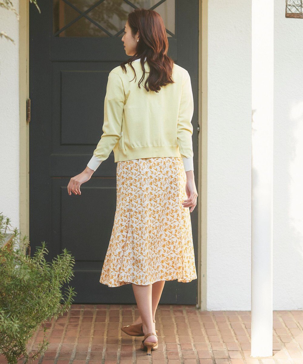 Feroux バイカラー カーディガン 