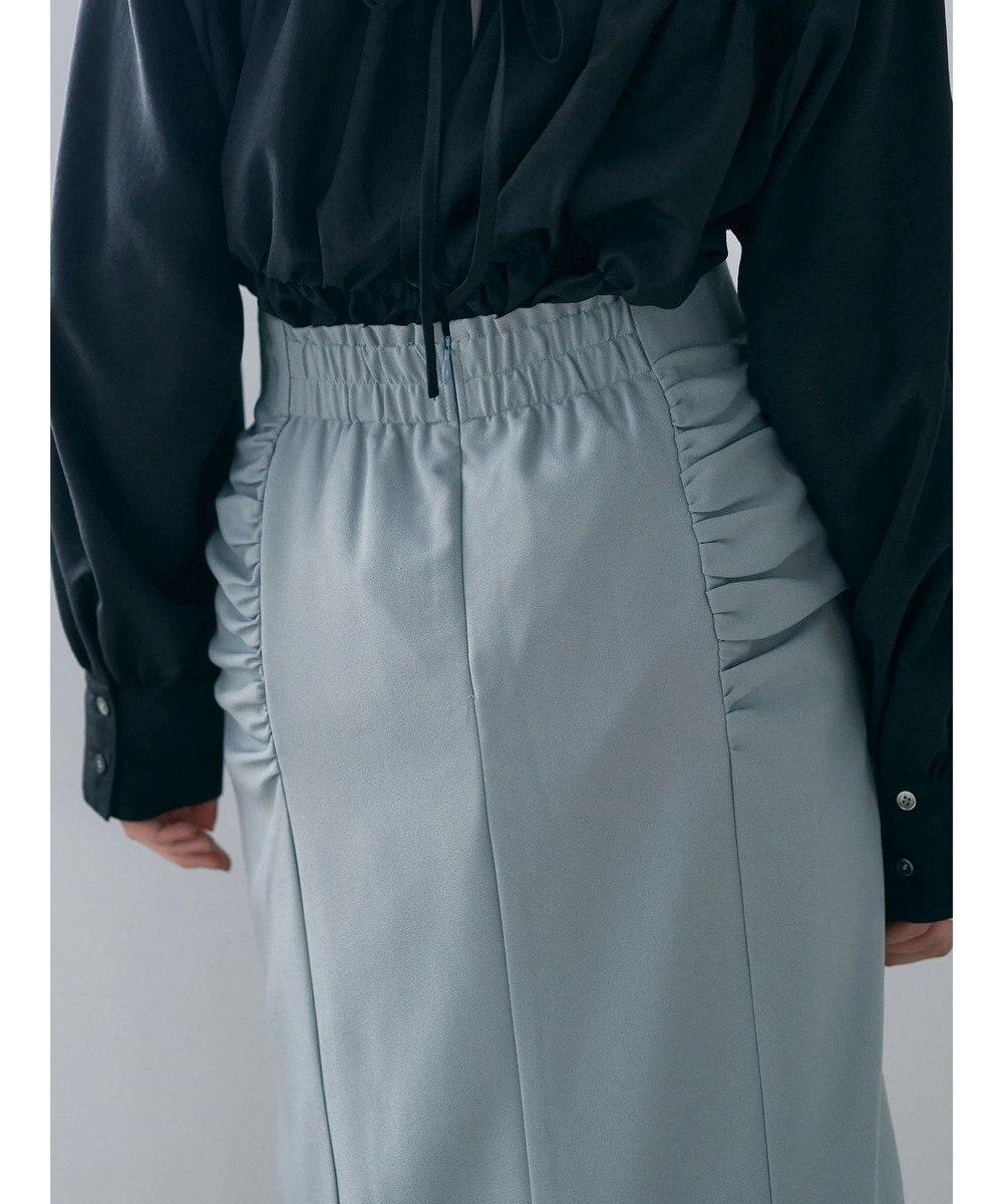 YECCA VECCA シャーリングロングナロースカート 